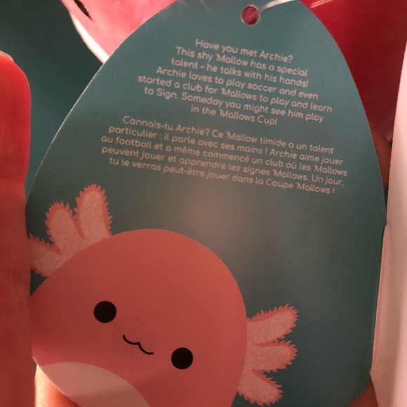Archie the Axolotl Squishmallow 5” (NWT) - Picture 4 of 4
